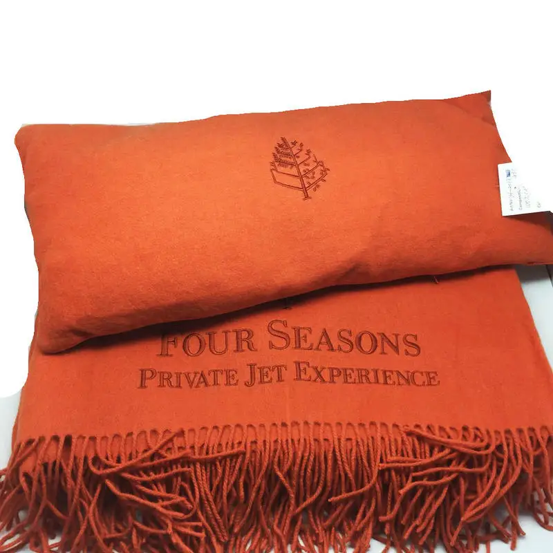 High Quality Inner Mongolian Embroidery Cashmere Travel Throw Kashmir