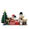 Merry Christmas decoration glass-fronted showcase board