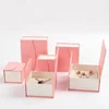 Custom Printed Different Design Double Door Paper Cardboard Jewelry Gift Box Set Ring Box