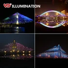 防水スマートドット poi dmx ネット 12 V ip68 rgb アドレス可能屋外フルカラー led ピクセルドットクリスマスライト 40 ミリメートル