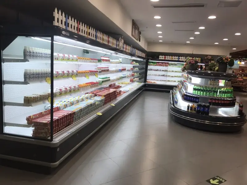Refrigerated Produce Display Cooler With Ce Buy Open Display Cooler