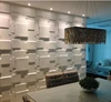 Building material 3d artificial interior wall stone decorative wallpaper for office walls