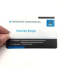 Low Cost Clear Plastic Pvc Translucent Custom Logo Printing Business Card
