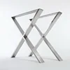 Set of 2pcs X shaped steel dinning furniture legs