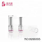Custom unique design plastic triangle lipstick empty tube with clear lid