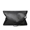 New business casual feather men's handbag wrist bag large capacity envelope bag male PU zipper hand wallet