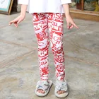 Guangzhou custom allover print cotton girl kids leggings