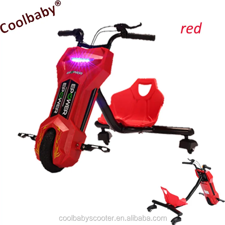 360 power rider coolbaby electric scooter 150w battery power motorcycle drifting trike scooter
360 power rider coolbaby electric scooter 150w battery power motorcycle drifting trike scooter