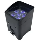 High quality 6X18W RGBWA UV 6in1 WIFI battery powered uplight wireless dmx led party uplight