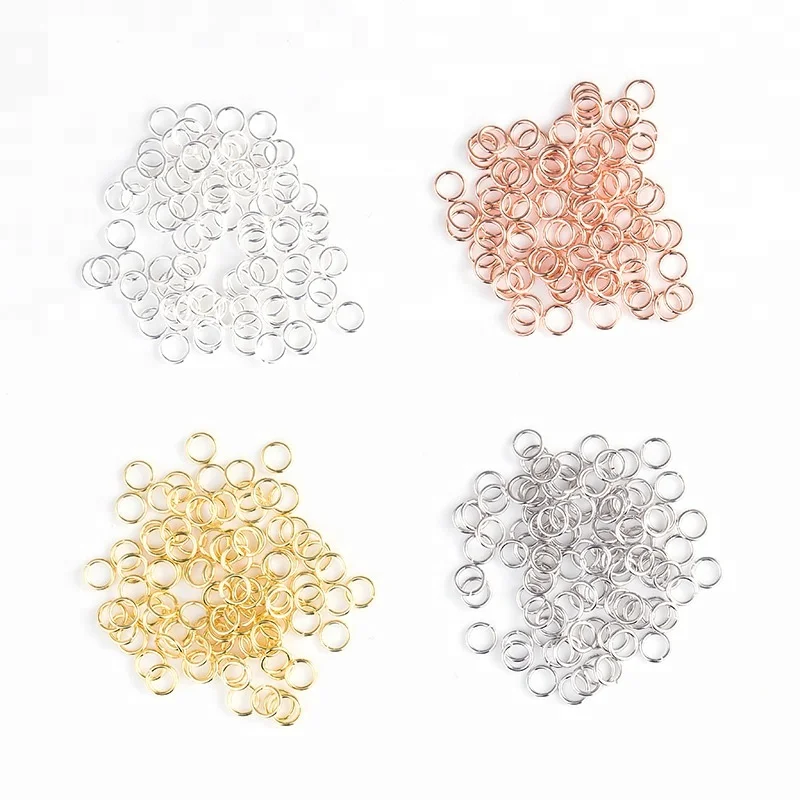 

3/4/5 mm 925 Sterling Silver Single Loops Open Jump Split Rings For Jewelry Finding, Gold;silver;rose gold;platinum
