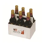 Free New Custom Design High Quality Promotion Recyclable Cardboard 3 Pack Bottle Beer Carriers