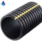 SN4 SN8 corrugated HDPE yellow drain pipe