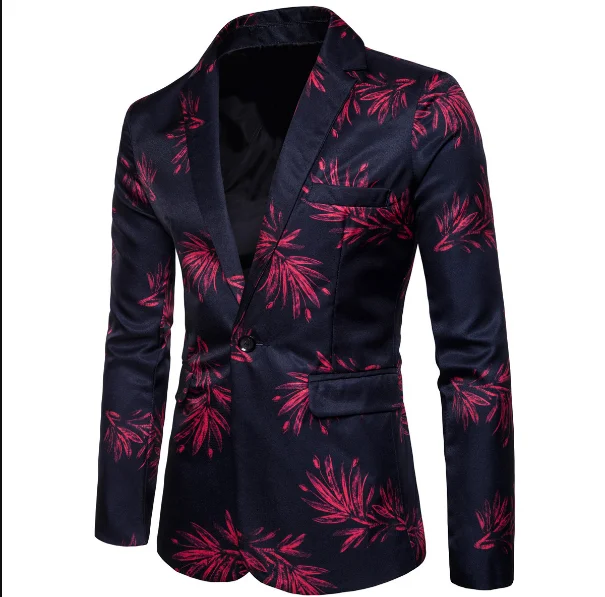 2022 New Blazer Fashion Red and Blue Digital Print Single-breasted Suit Jacket Men Brand Business Casual Coat
2022 New Blazer Fashion Red and Blue Digital Print Single-breasted Suit Jacket Men Brand Business Casual Coat