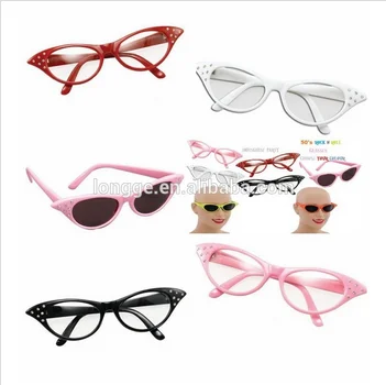 Retro 50 s/60 s Cats Eye Diamante Occhiali/Occhiali Da Sole BNWT UV400 Vtg Grasso occhiali