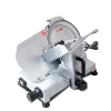 250A ,250MM Meat Processing Machine Homeuse Painted Meat Slicer, Red and Grey Color