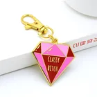 Longzhiyu 13 years manufacture custom diamond keyring funny sexy keychain rhinestone key chain glitter keyring