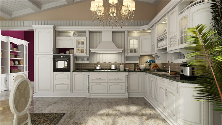 Oppein Imported Modular Solid Wood Kitchen Cabinets From China