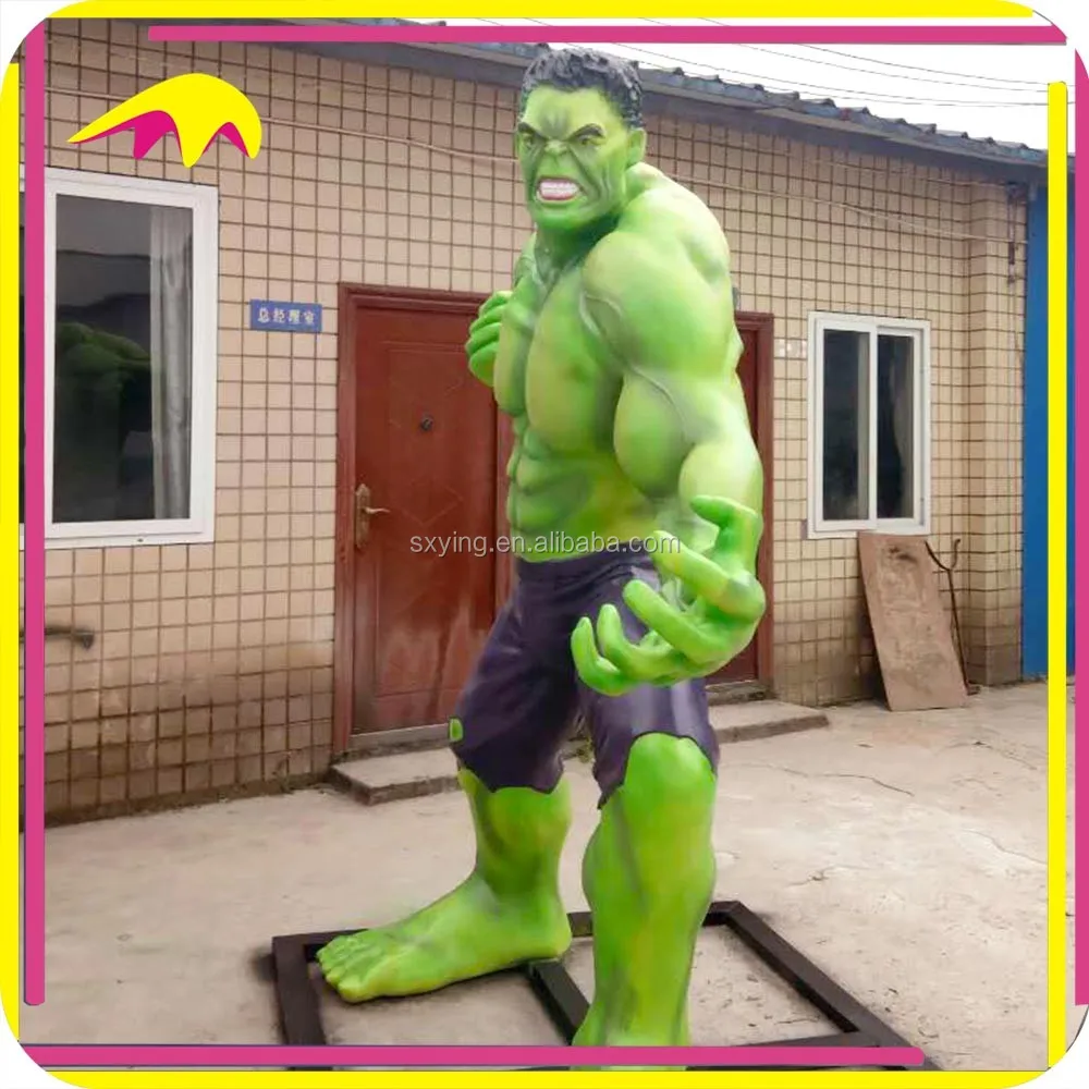 KANO0860 شعبية مذهلة الفيبرجلاس الكرتون incredible hulk تمثال