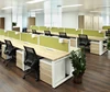 Manufacturer customized office desk open modular office 4 person workstation staff desks high quality two sided table top