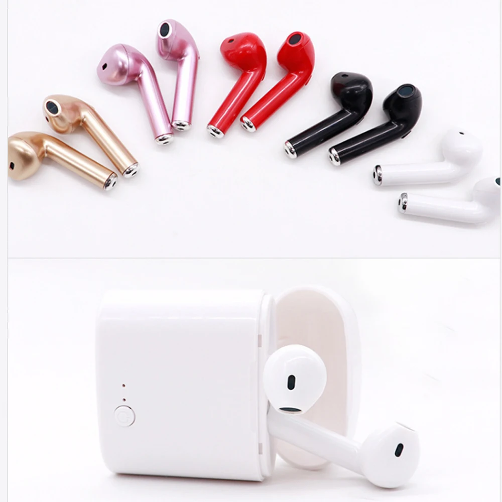 Best Quality Earphone TWS I7S True Wireless Stereo Earbuds Headphone Portable Stereo Music Headset With Charging Box - ANKUX.COM