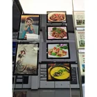 CF9 A3 size display rack delicate and compact color changing led photo frame can be digital signage