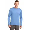 2018 Wholesale MoistureWicking Dry Fit 100% Polyester T-shirt Custom Slim Fit Long Sleeve Men's Sports Shirt