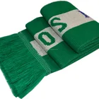 jacquard pattern promotion customized logo soccer fan sport football winter scarf