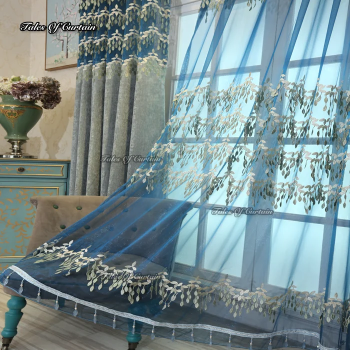 Style curtain with thick chenille curtain design
