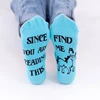 Comfortable Women Since You Are Reading This Find Me A Unicorn Letter Jacquard Ankle Socks