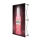Aluminium racks tension fabric flower wall backdrop pop up display stand