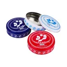 Custom made medium size beautiful round bulk cookie tin box plain tin cans for cookies