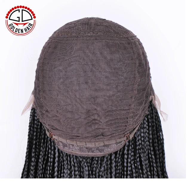 Synthetic Micro Box Braid Lace Front Wig