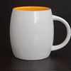 round shape modern ceramic 16oz coffee mug for logo custom