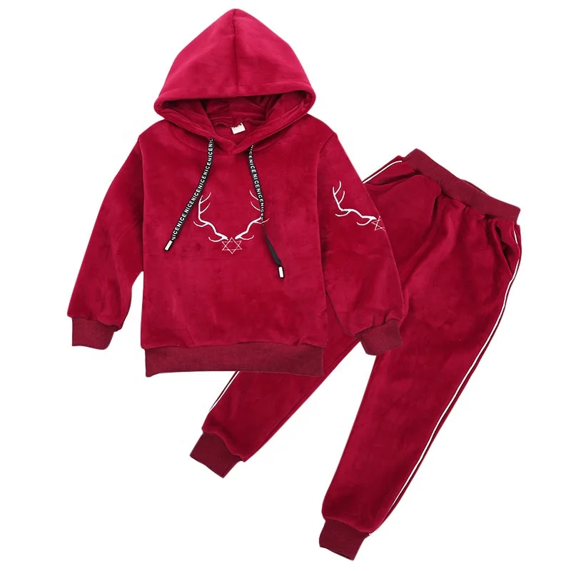 2018 Hot Sale Casual Pleuche 2pcs packing Girl Kids Wear Sets With Low Price, Red/black
2018 Hot Sale Casual Pleuche 2pcs packing Girl Kids Wear Sets With Low Price, Red/black