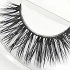 sample Hand made private label 3d faux mink eyelashes pair custom eyelash packaging box