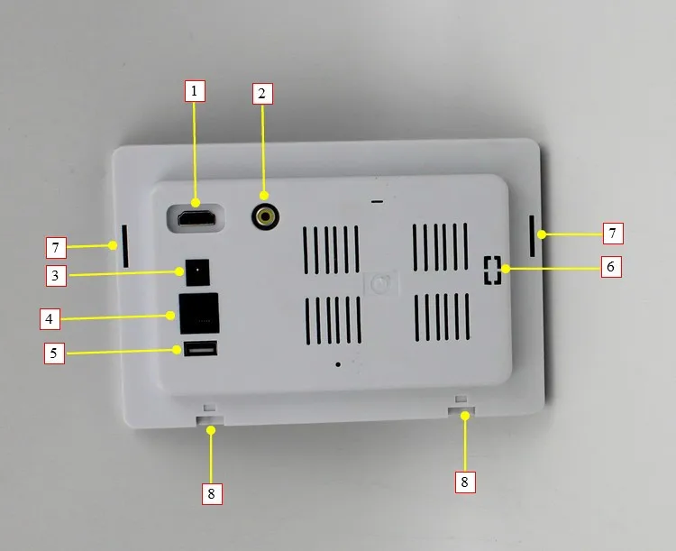 Smart Home Loxone Android 4.4 Wall Mounted POE Touch Panel With Arduino IO Controller