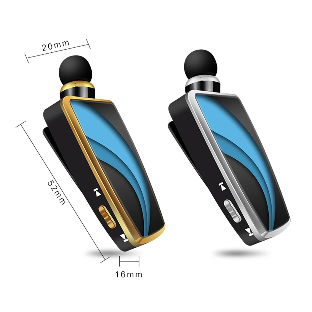 R-B01 4.1 Lapel Type Automatic Cable Single Ear Business Bluetooth Headset Lapel Wireless Bluetooth Headset - ANKUX.COM