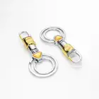 Wholesale zinc alloy metal split keychain/key holder