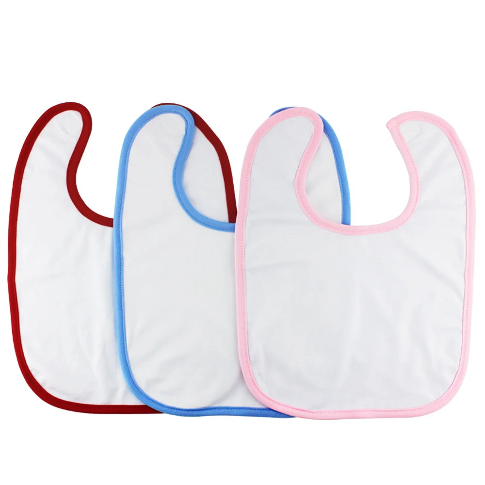 Custom Printing Sublimation Blanks With Terry Cloth Baby Bibs, ,pink,red,blue 
Custom Printing Sublimation Blanks With Terry Cloth Baby Bibs, ,pink,red,blue