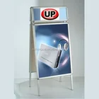 Size 60*85cm Elegant Silver Aluminum Frame Notice Poster Board