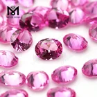 Wholesale Oval 8 x 10 mm 2# Pink Sapphire Synthetic Corundum Loose Gemstone