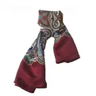 Fashionable Women Square Silk Scarf Digital Printing Brand Silk Scarf
