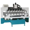 China Price Multi Head Rotary 4 Axis 3d Wood Cnc Router Machine 8 Heads Woodworking cnc router