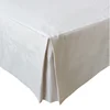 luxury dyed 100% cotton 400TC thread count sateen fitted bed skirt