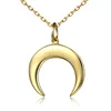 Latest Design Moon Pendent 18k Gold Plating Women Necklace