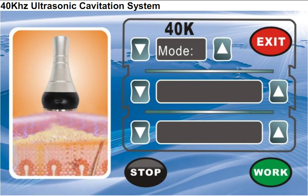5 in I ultrasound desktop rf vacuum fat removal Ultrasonic Cavitation Home Use slimming Machine