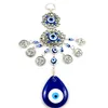 Best Selling Alloy Blue Glazed Evil Eye Amulet Fit Wall Hanging Home Decor Lucky Pendant