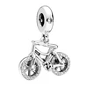 925 sterling silver bicycle pendant charms for snake bracelets