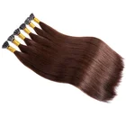 Wholesale Soft Smooth 8a grade mink straight hair 100% unprocessed virgin human indian hair i tip human hair extensions