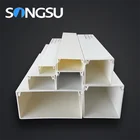 Factory directly provide UV-resistant solid cable duct 75x75 pvc cable trunking price